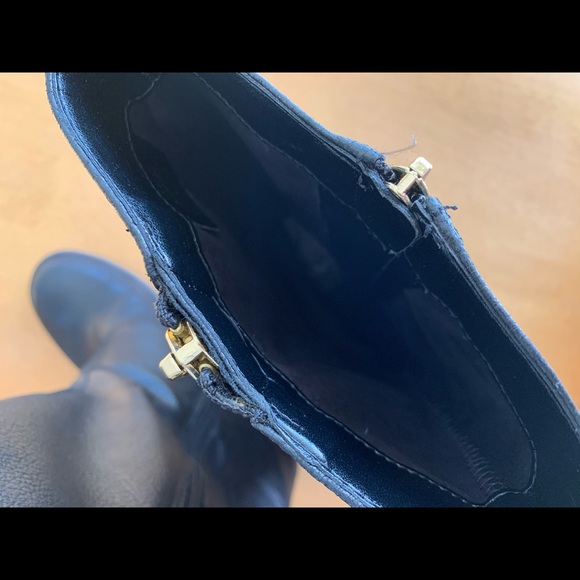 MISMATCH!! Vince Camuto Black Leather π€ Zipper Gold Hardware π Winivie Boots! - Picture 11 of 16